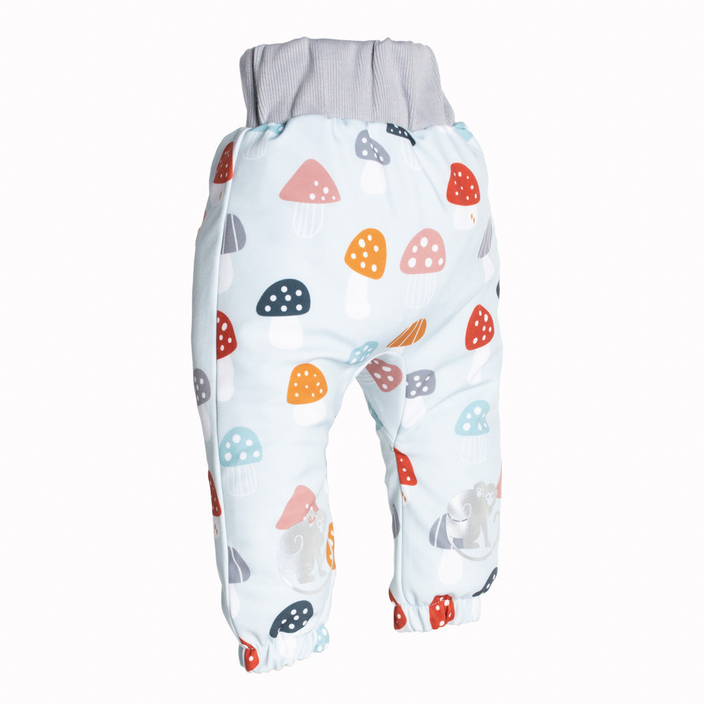 Otroške softshell hlače z membrano Monkey Mum® - Pisane mušnice