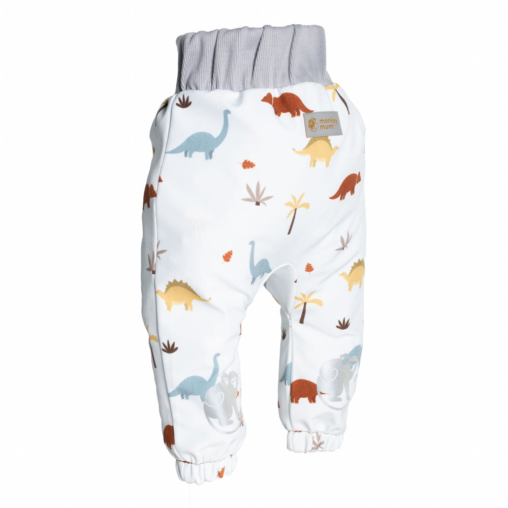 Otroške softshell hlače z membrano Monkey Mum® - Dinozavrska zgodba