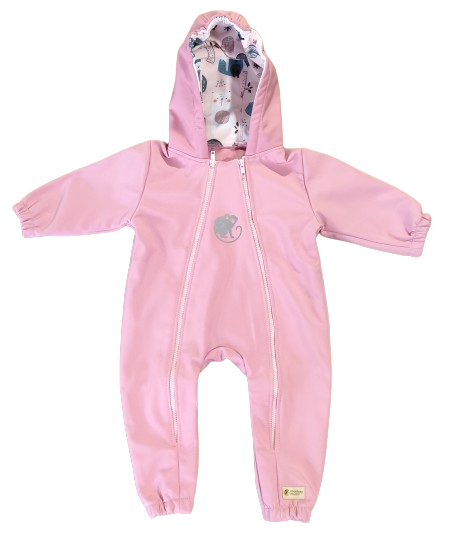 Monkey Mum® softshell kombinezon z membrano –Sladka živalca - vel. 62/68, 74/80