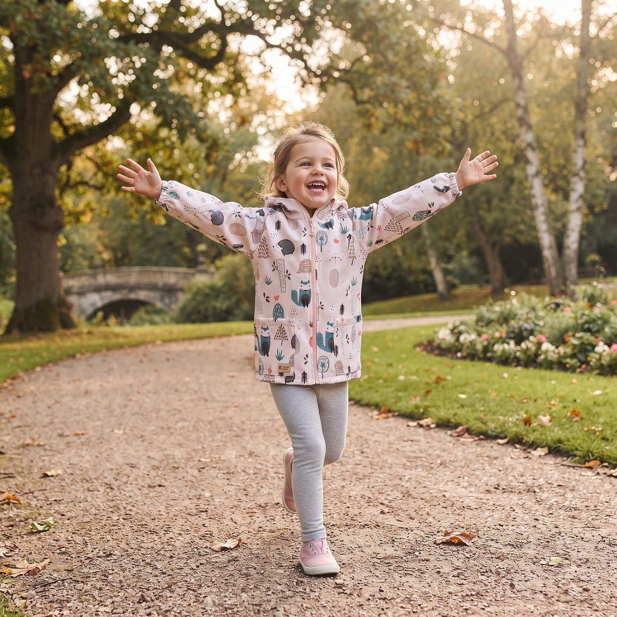 Otroška softshell jakna z membrano Monkey Mum® - Dnevne živalice