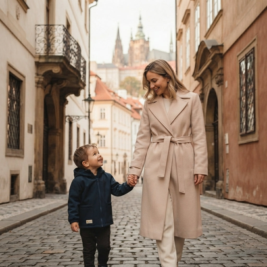 Otroška softshell jakna z membrano Monkey Mum® - Nočno nebo