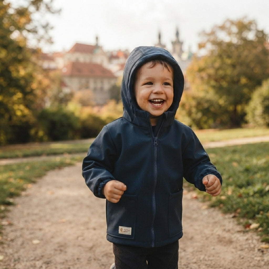 Otroška softshell jakna z membrano Monkey Mum® - Nočno nebo