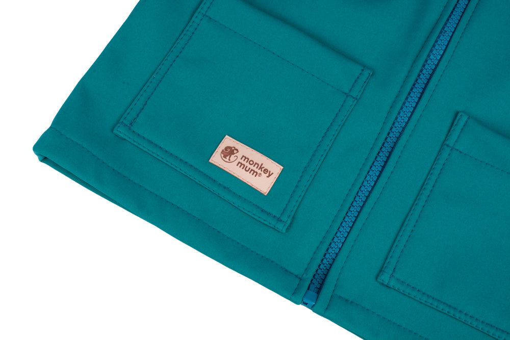 Otroška softshell jakna z membrano Monkey Mum® - Veseli kuščar