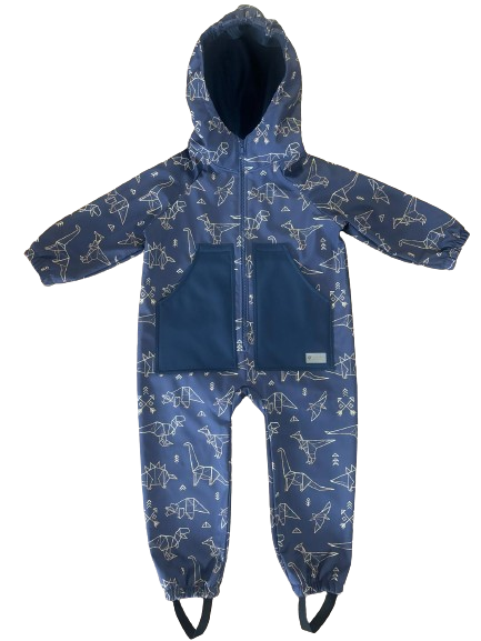 Monkey Mum® softshell kombinezon z membrano – Dinozavrska ozvezdja - vel. 98/104, 110/116