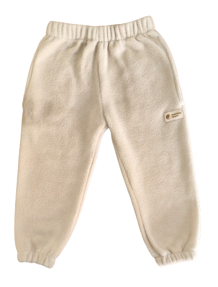 Monkey Mum® flis hlačke - Bež