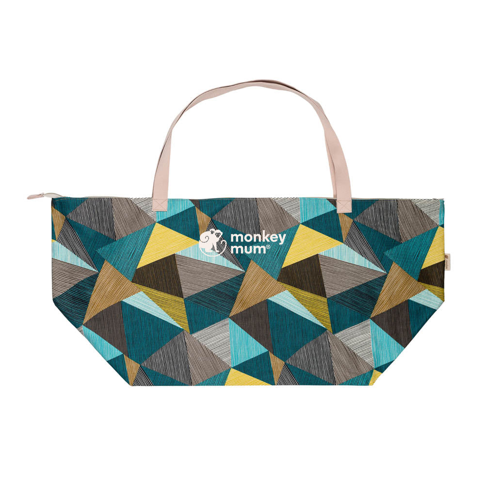 Monkey Mum® Potovalna platnena torba za dodatke Carrie - Čar geometrije