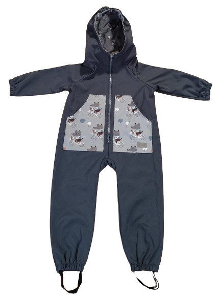 Monkey Mum® Softshell kombinezon z membrano – Skrivnostni izlet - vel. 98/104, 110/116